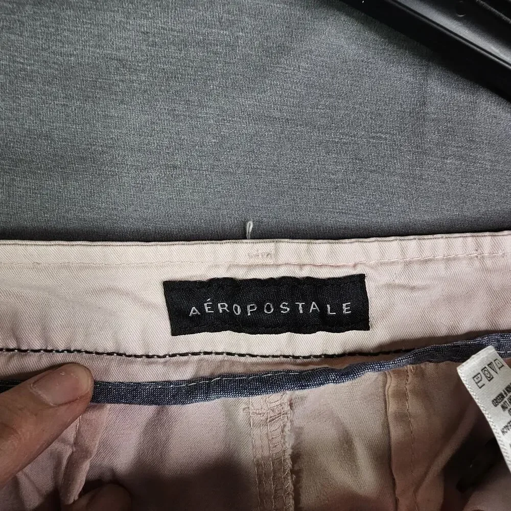 Aeropostale Chino Shorts Pink - Men’s 32 - 8” Inseam